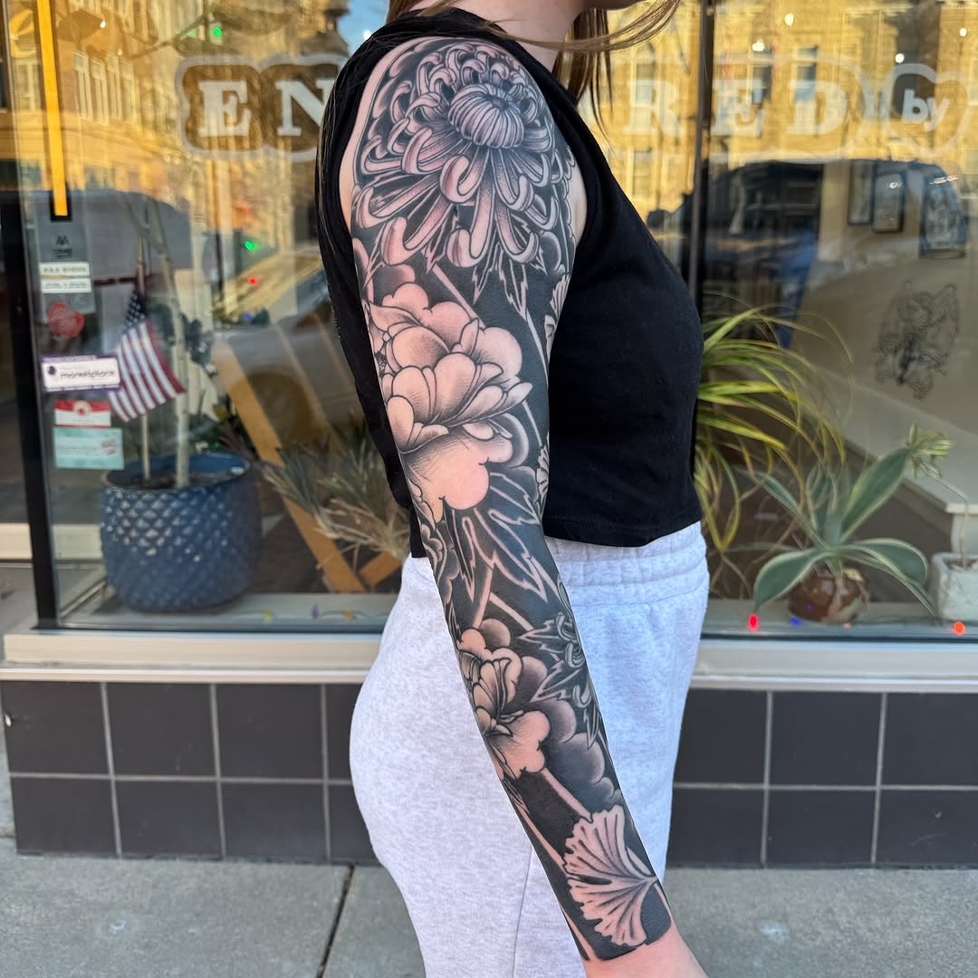 Tattoo by @joelsmithtattoo — japanese_irezumi, black_and_grey