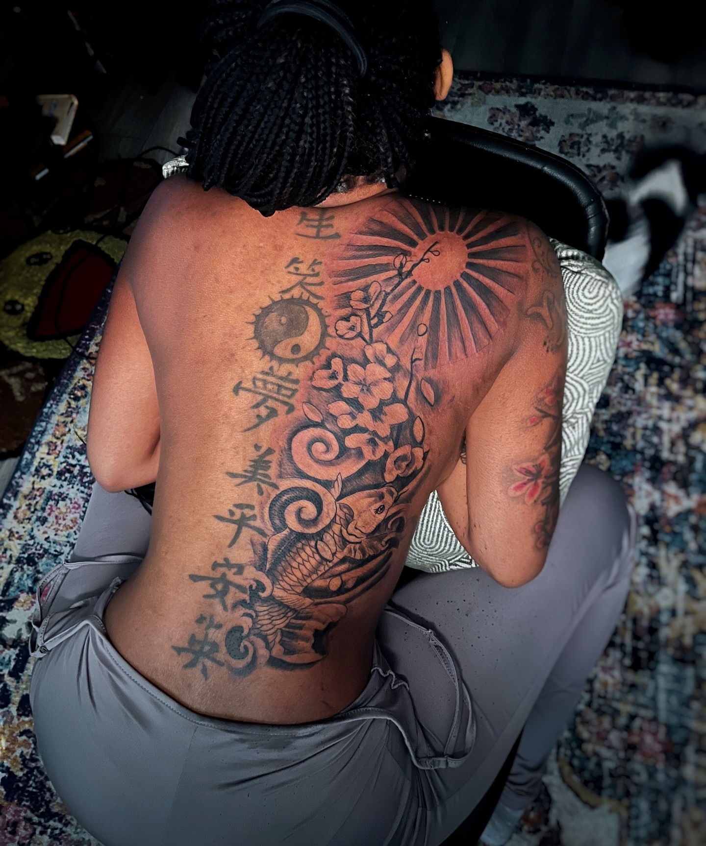 Tattoo by @grandeur_creations — japanese_irezumi, black_and_grey