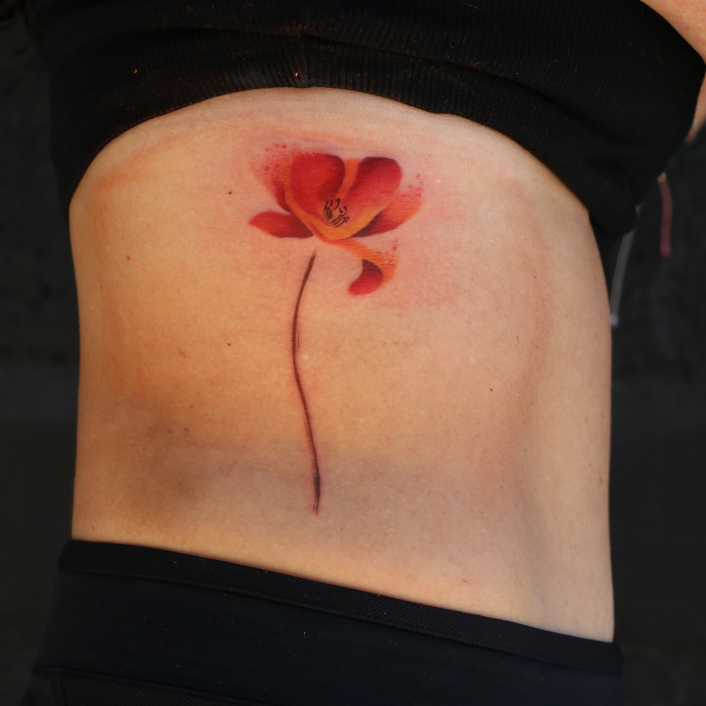 Flower realism tattoo by Jhenn