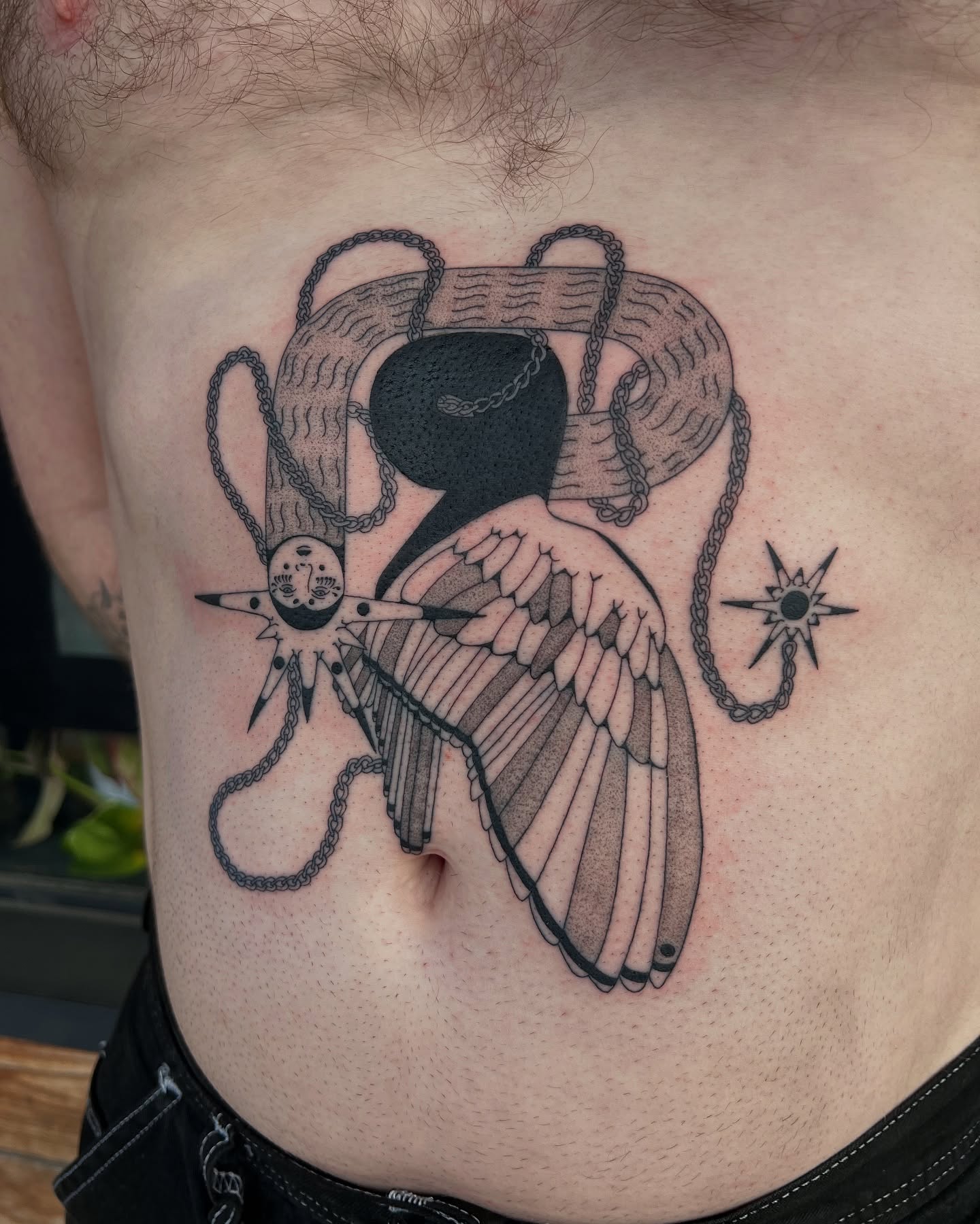 Tattoo by @onionrot — black_and_grey, geometric