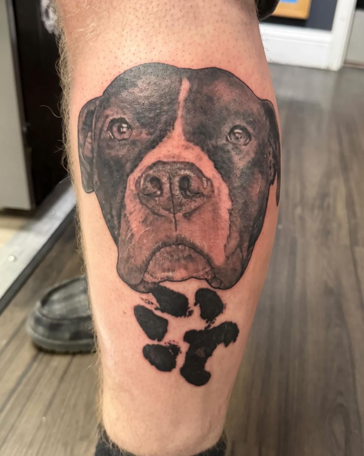Tattoo by @inkandpainttattoo — realism, black_and_grey