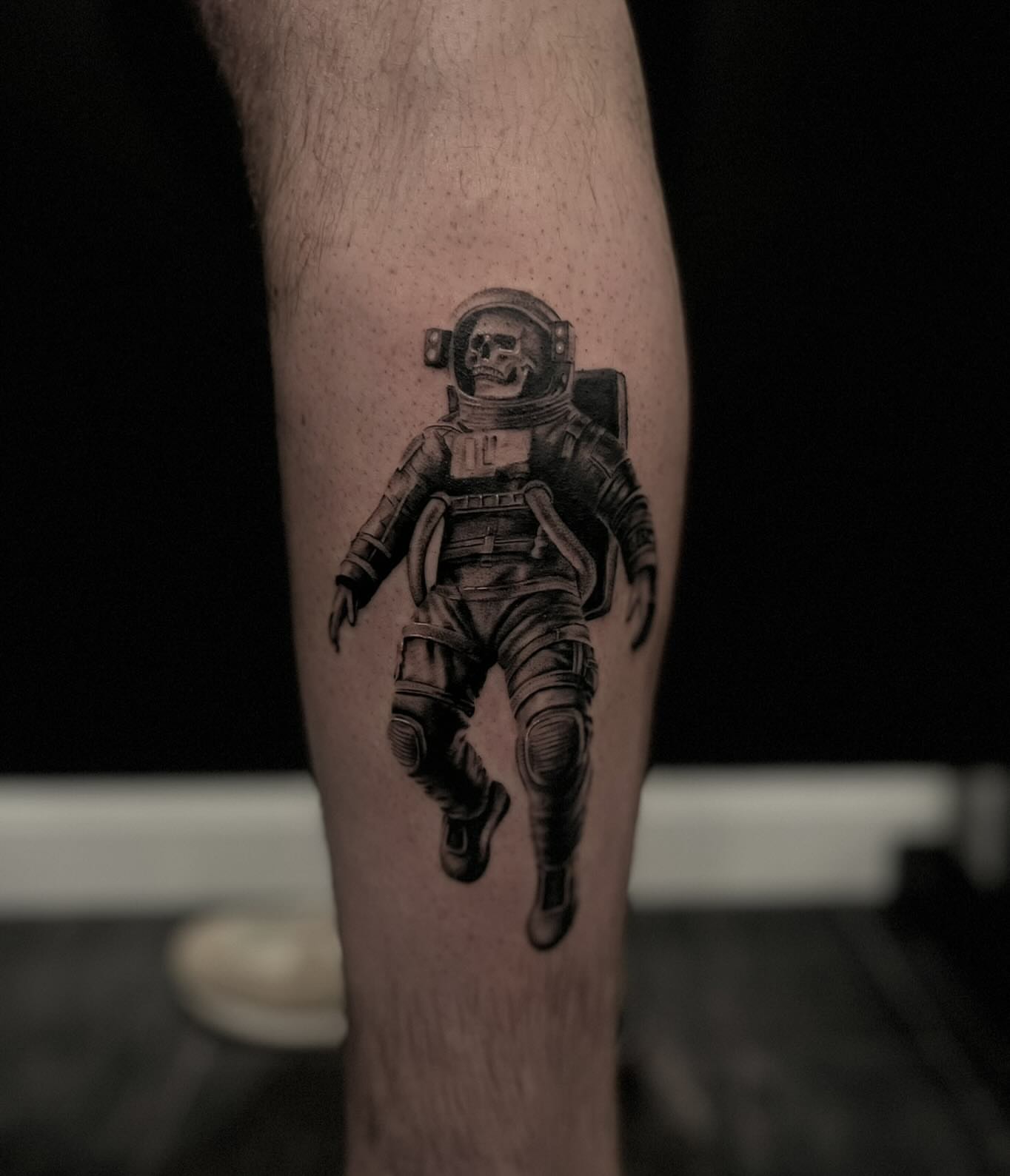 Tattoo by @leeranco_tattoos — black_and_grey