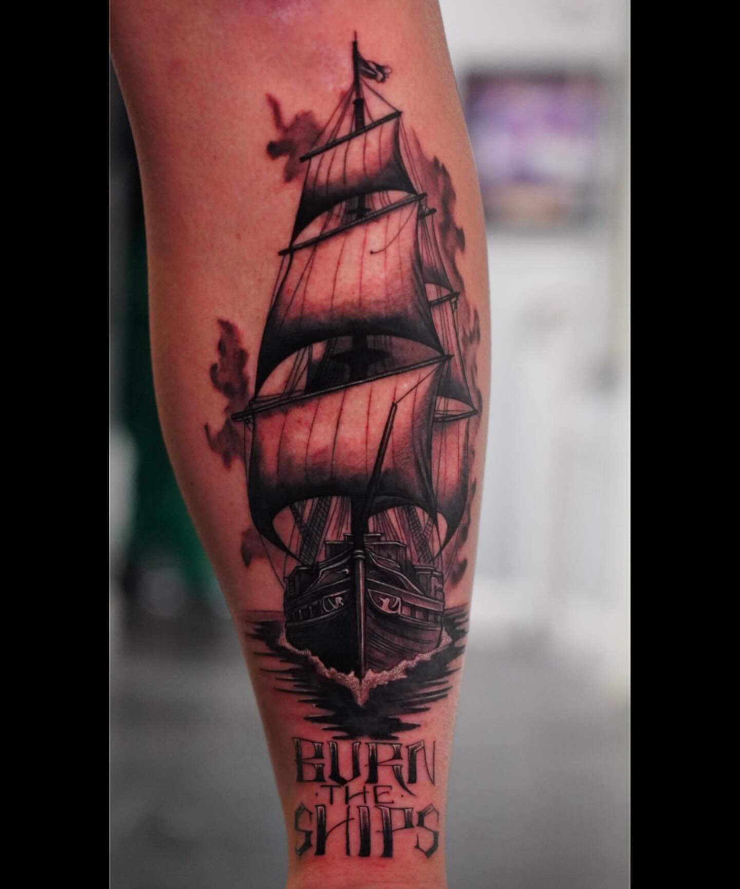 Tattoo by @cuzmatt — black_and_grey
