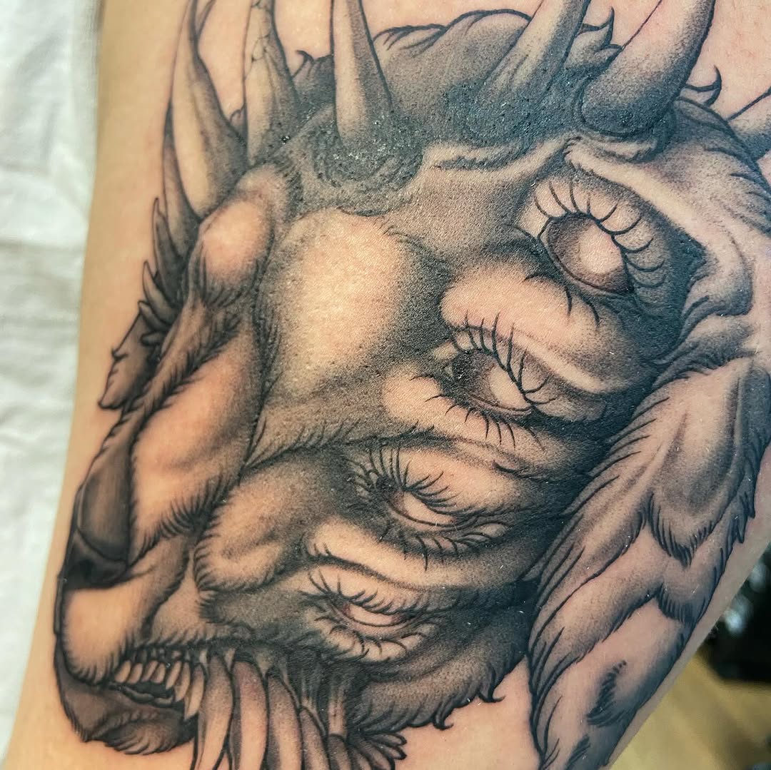 Tattoo by @sladesink — dark_realism, black_and_grey