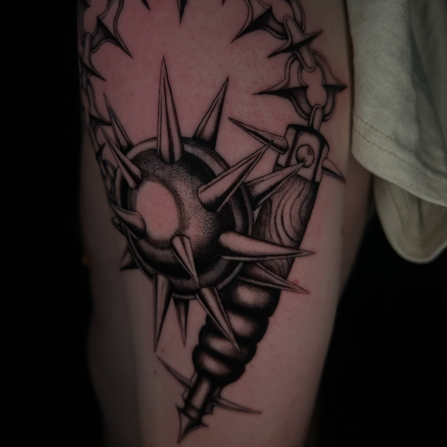 Tattoo by @beingtattoos — geometric, dotwork