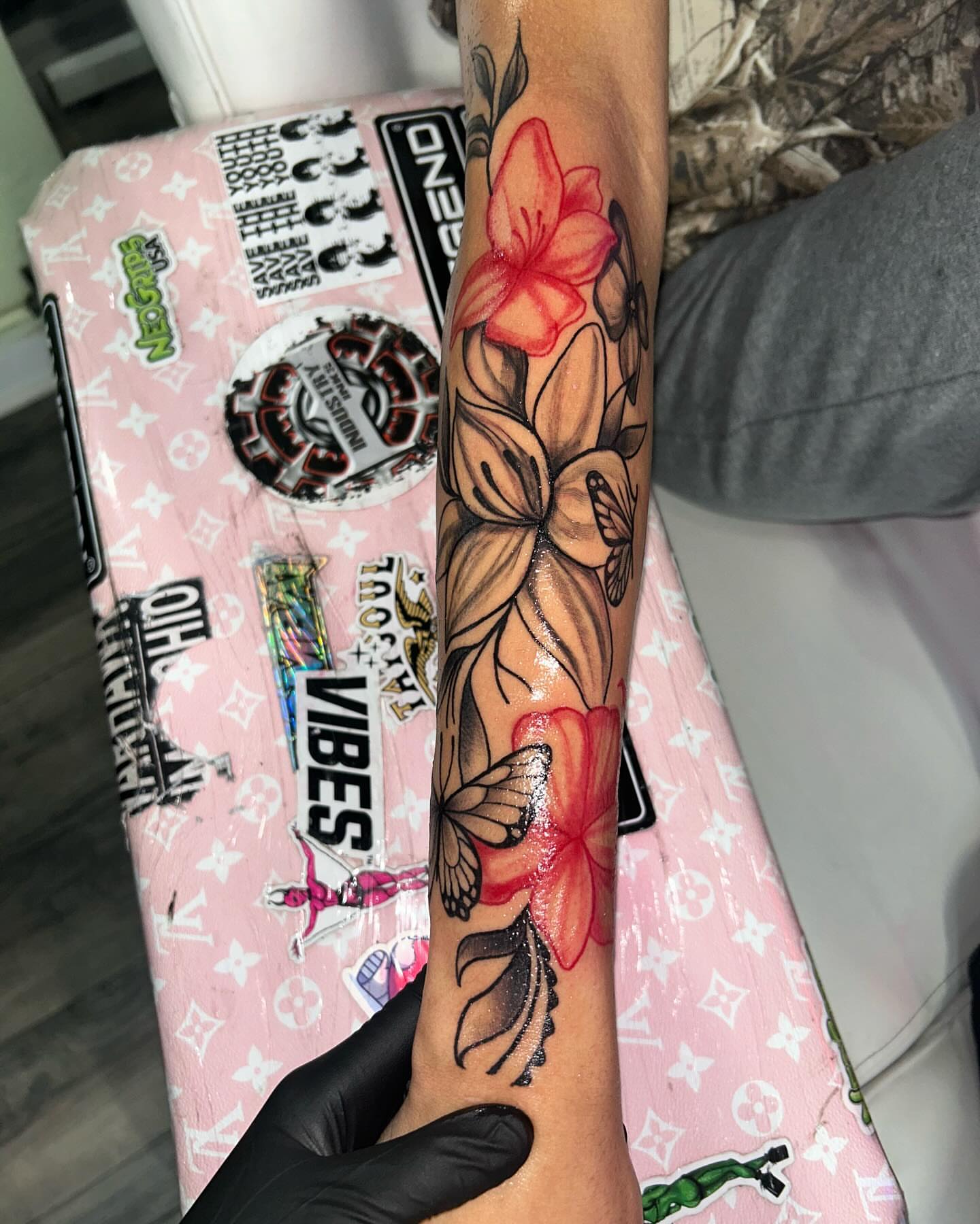Tattoo by @mom_tats — realism, watercolor
