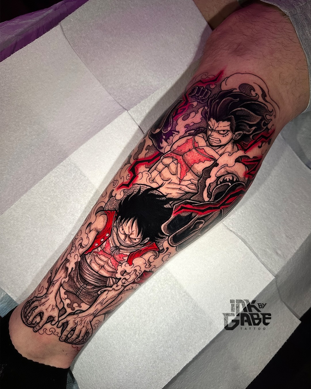 Anime characters anime tattoo on the forearm by ɢᴀʙʀɪᴇʟ ᴍᴇɴᴅᴇꜱ ᴏʟɪᴠᴇɪʀᴀ