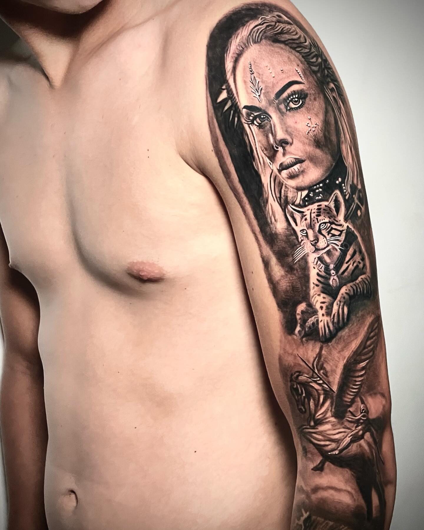 Tattoo by @danielruiz_art — realism, black_and_grey