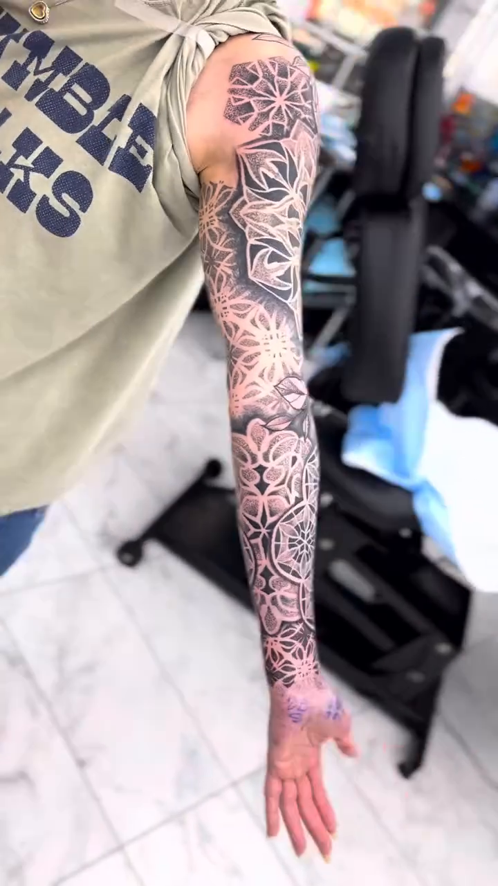 Tattoo by @mastercrae — geometric, black_and_grey