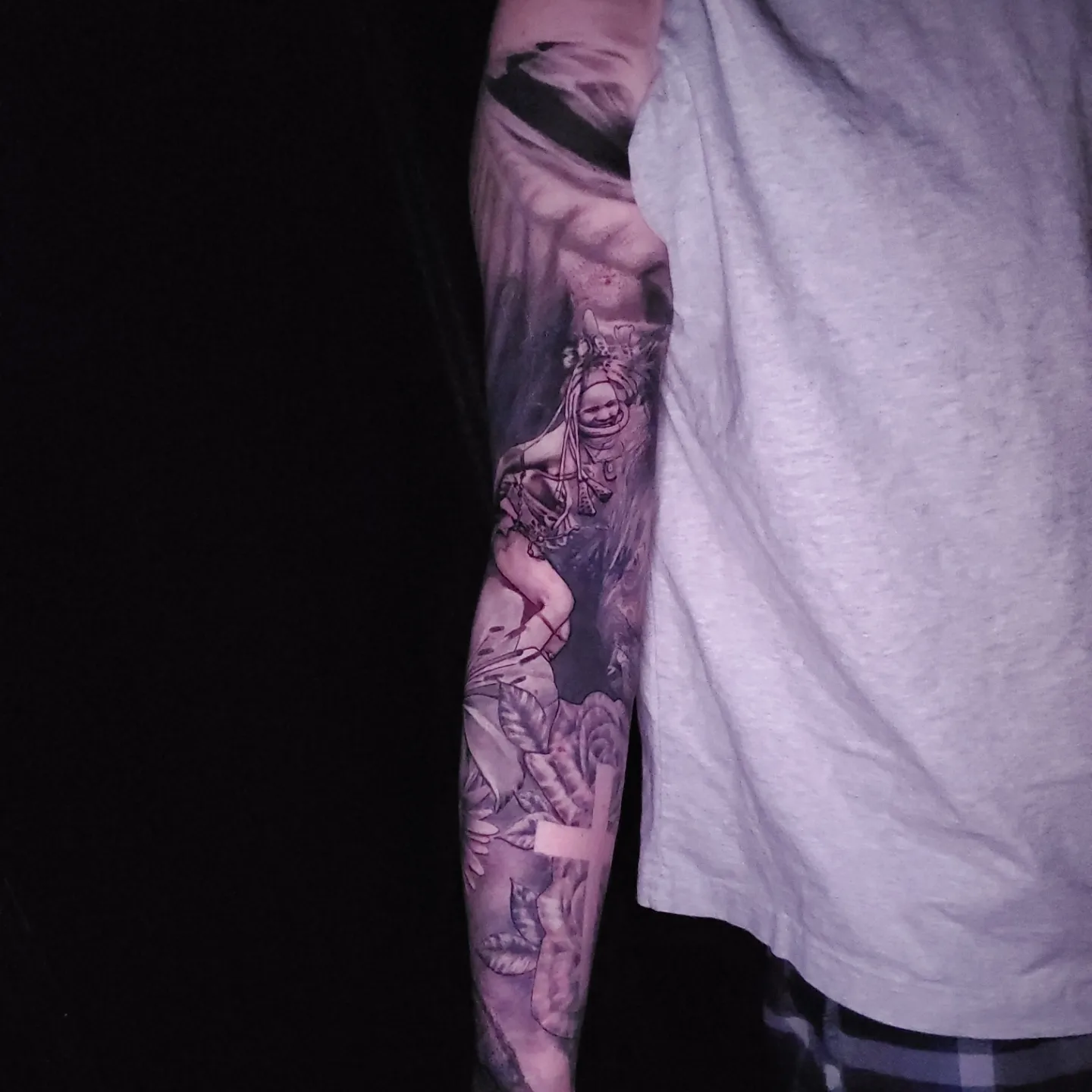 Tattoo by @mandrewtattoo — black_and_grey, realism