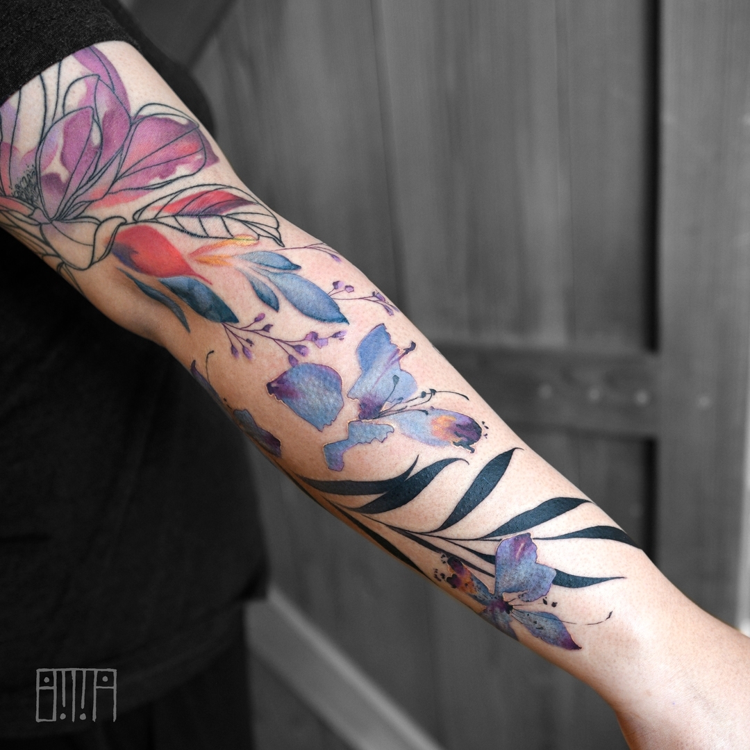 Tattoo by @emmagracetattoo — watercolor