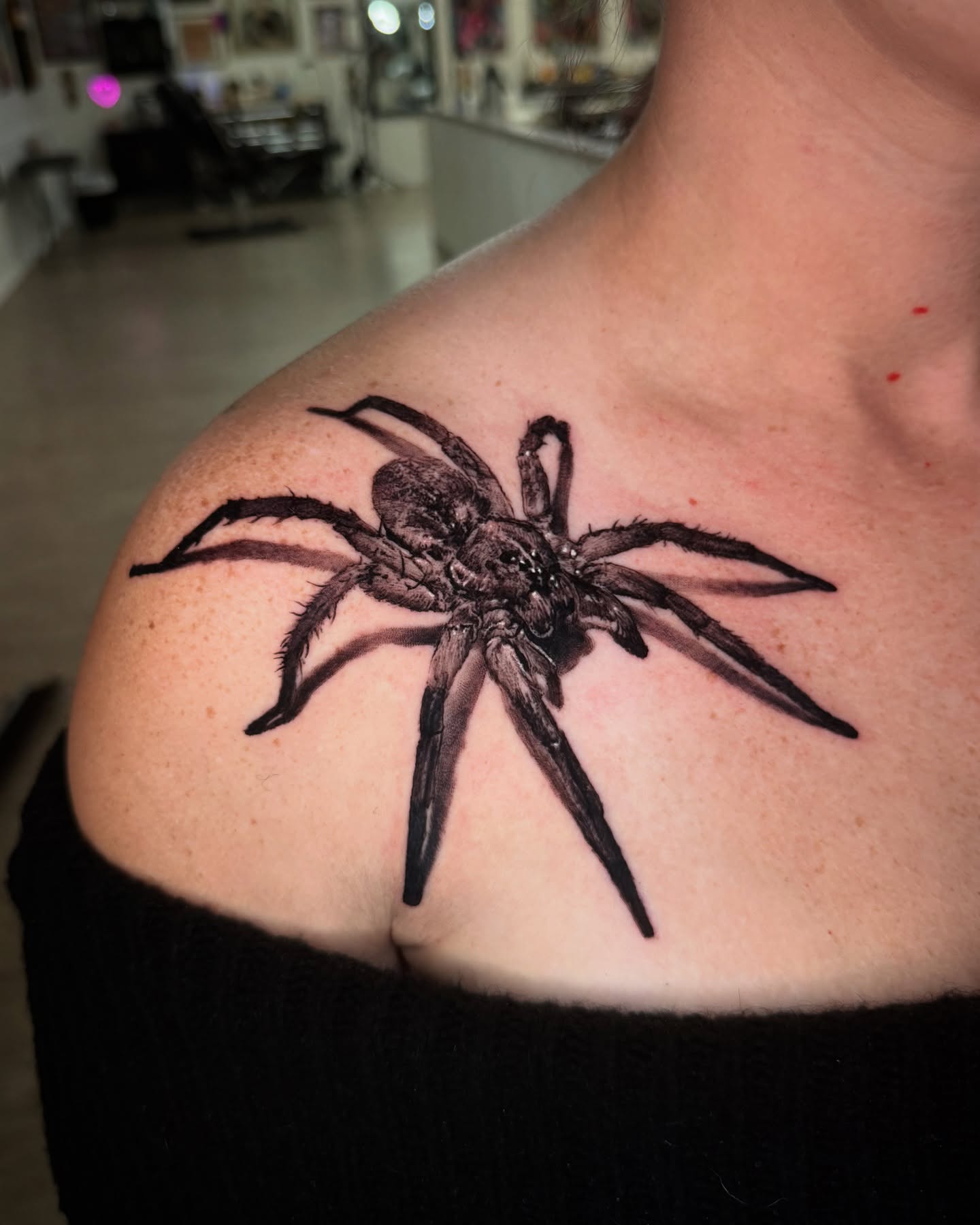 Tattoo by @bigbadwolftattoos — realism, black_and_grey