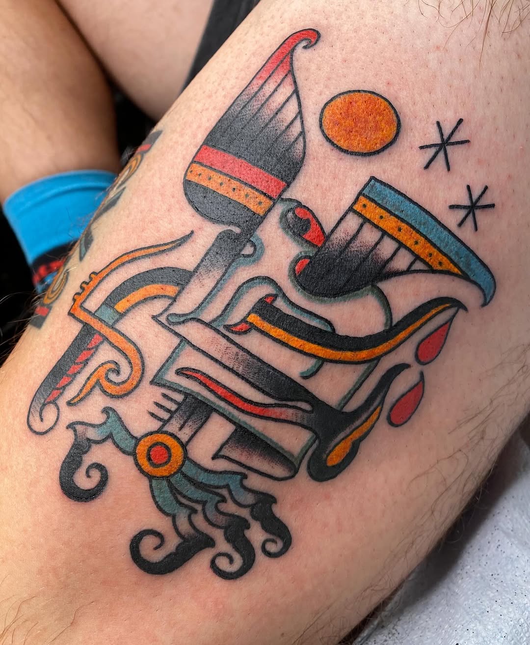 Tattoo by @seektheroots — american_traditional, neo_traditional