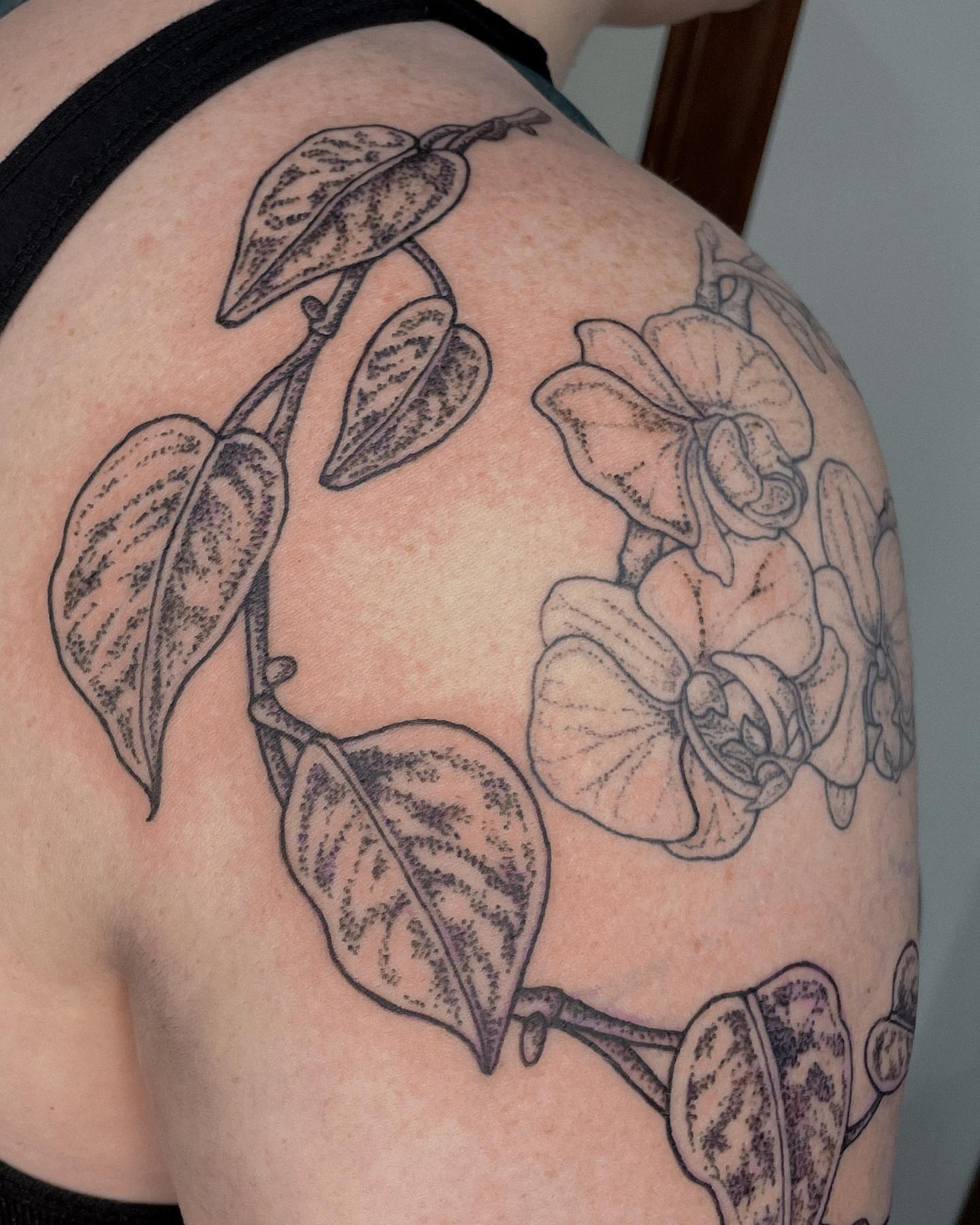 Tattoo by @allieruck_tattoos — black_and_grey