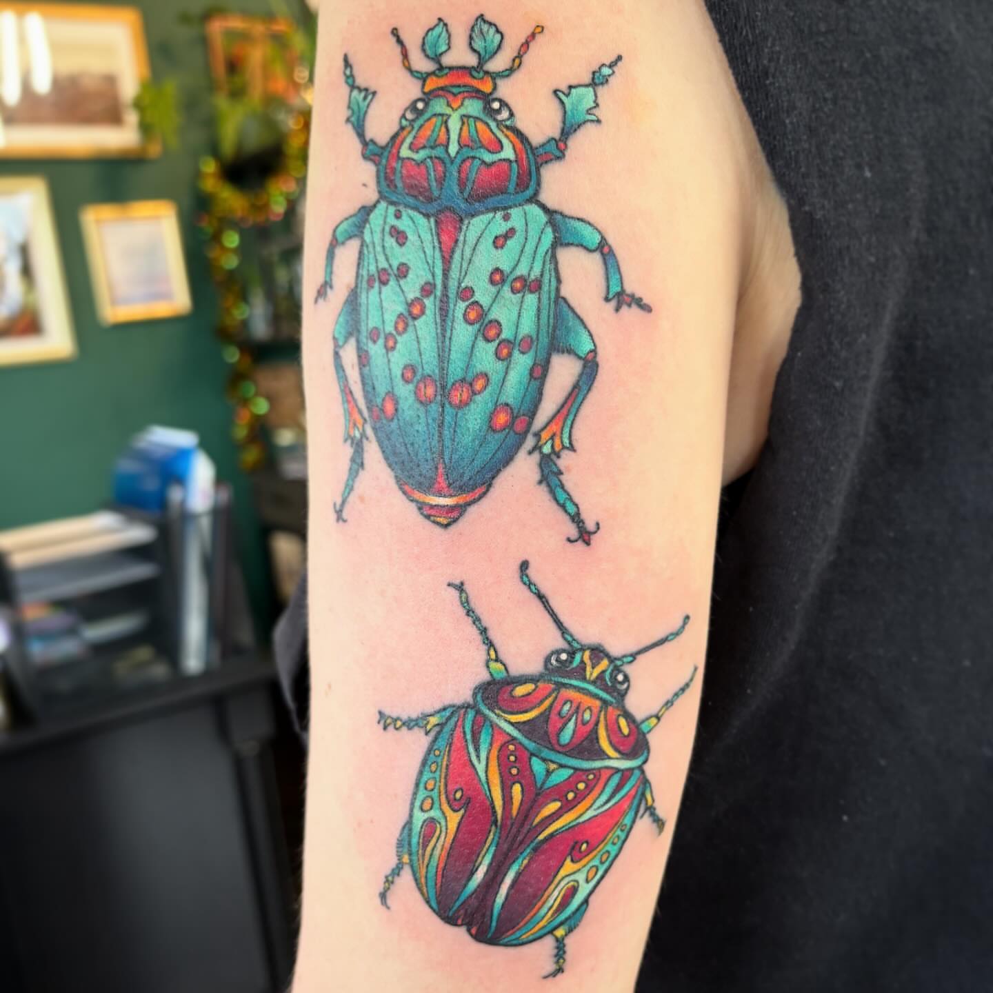 Tattoo by @ldayvee — dotwork, realism