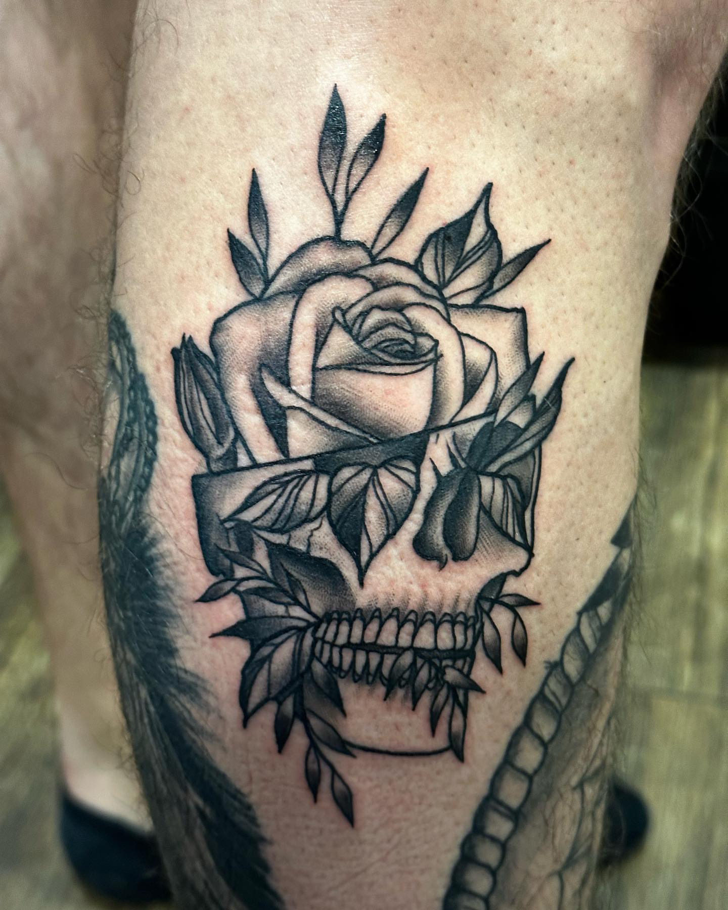 Tattoo by @salcustomtattoo — black_and_grey, realism