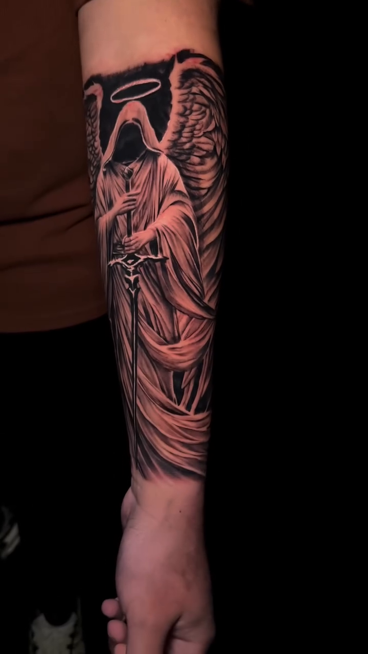 Tattoo by @igor.blackrhino — dark_realism, black_and_grey