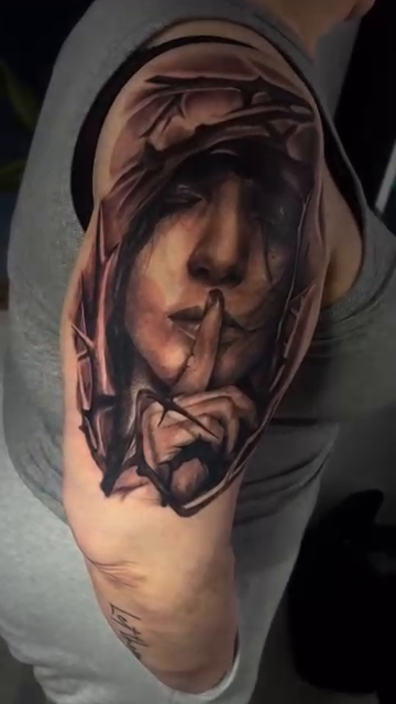 Tattoo by @the_buza — realism, black_and_grey