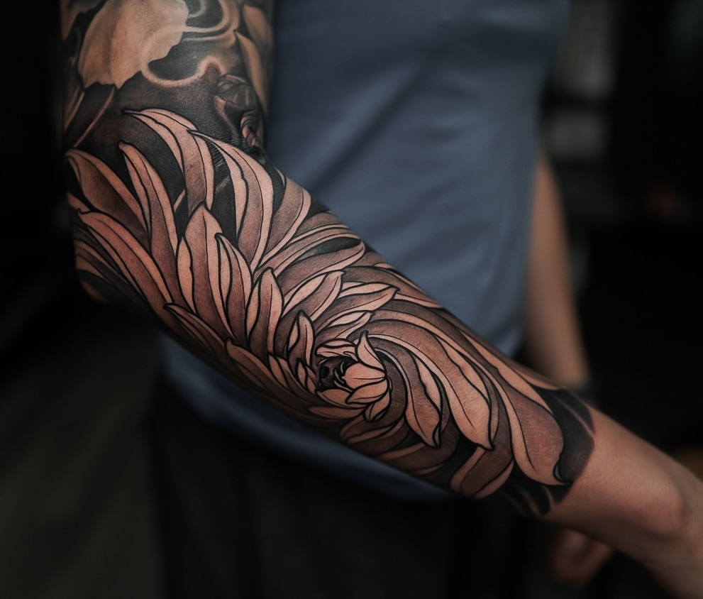 Tattoo by @jdmroxy_24 — japanese_irezumi, black_and_grey