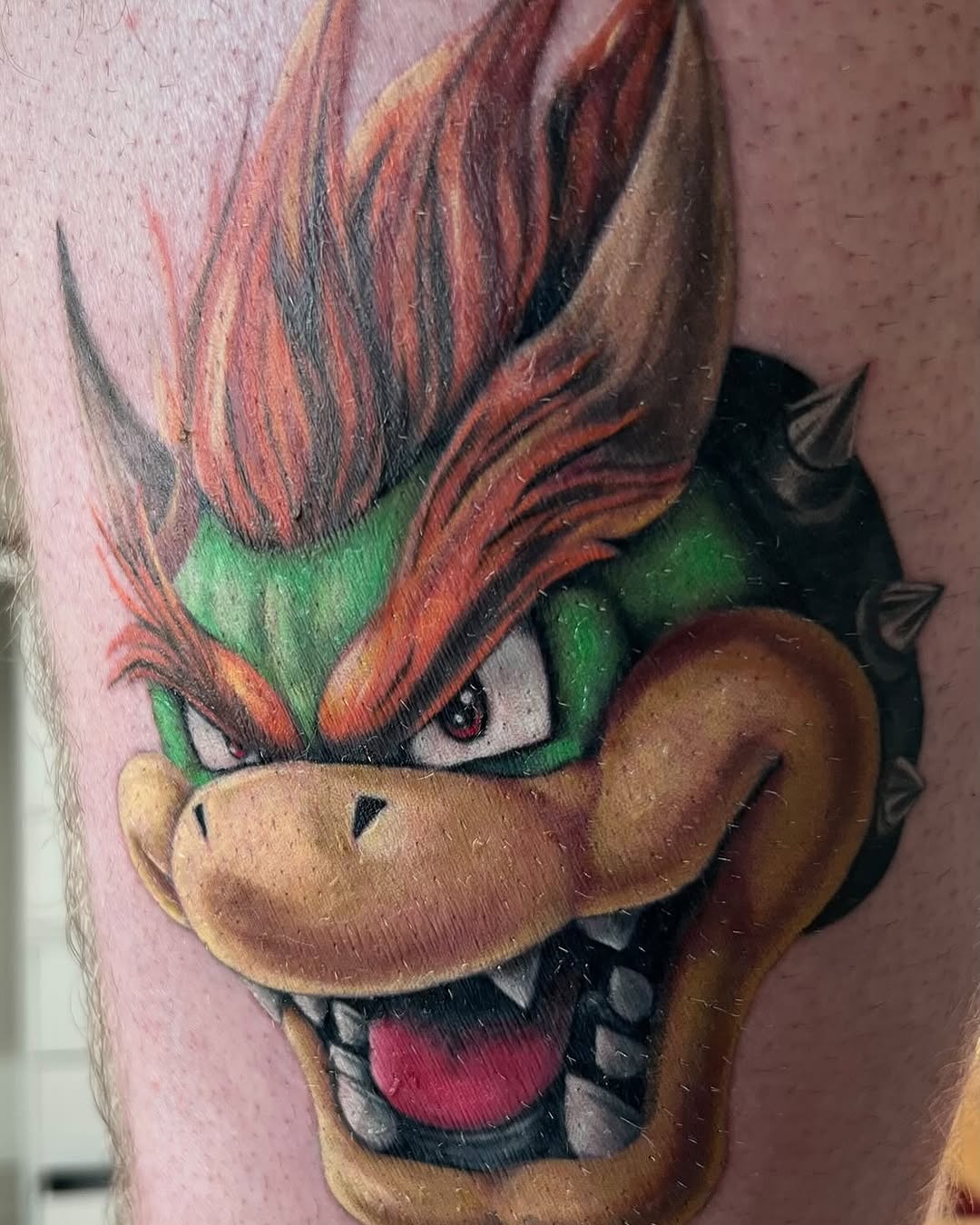 Tattoo by @vancummingstattoo — realism, anime