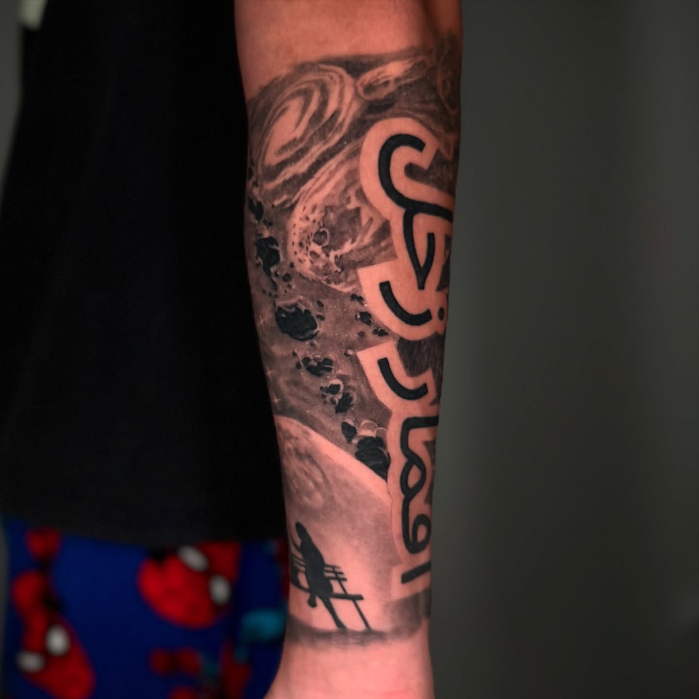 Tattoo by @geo_tatt2 — black_and_grey