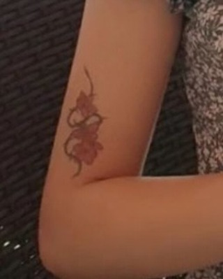 Butterfly American traditional tattoo on the forearm by 밍꽈 타투