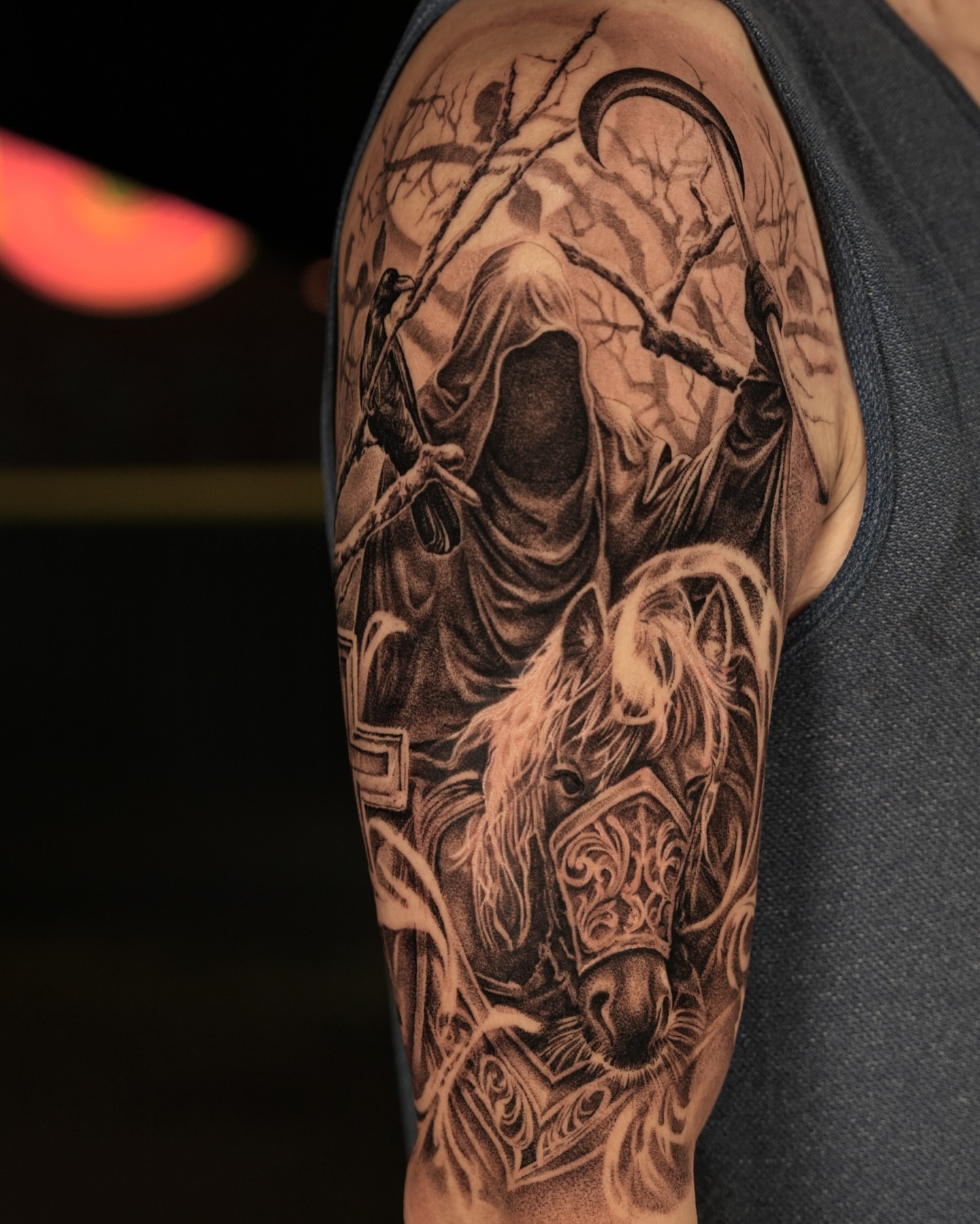 Tattoo by @zinktattoozac — black_and_grey, realism