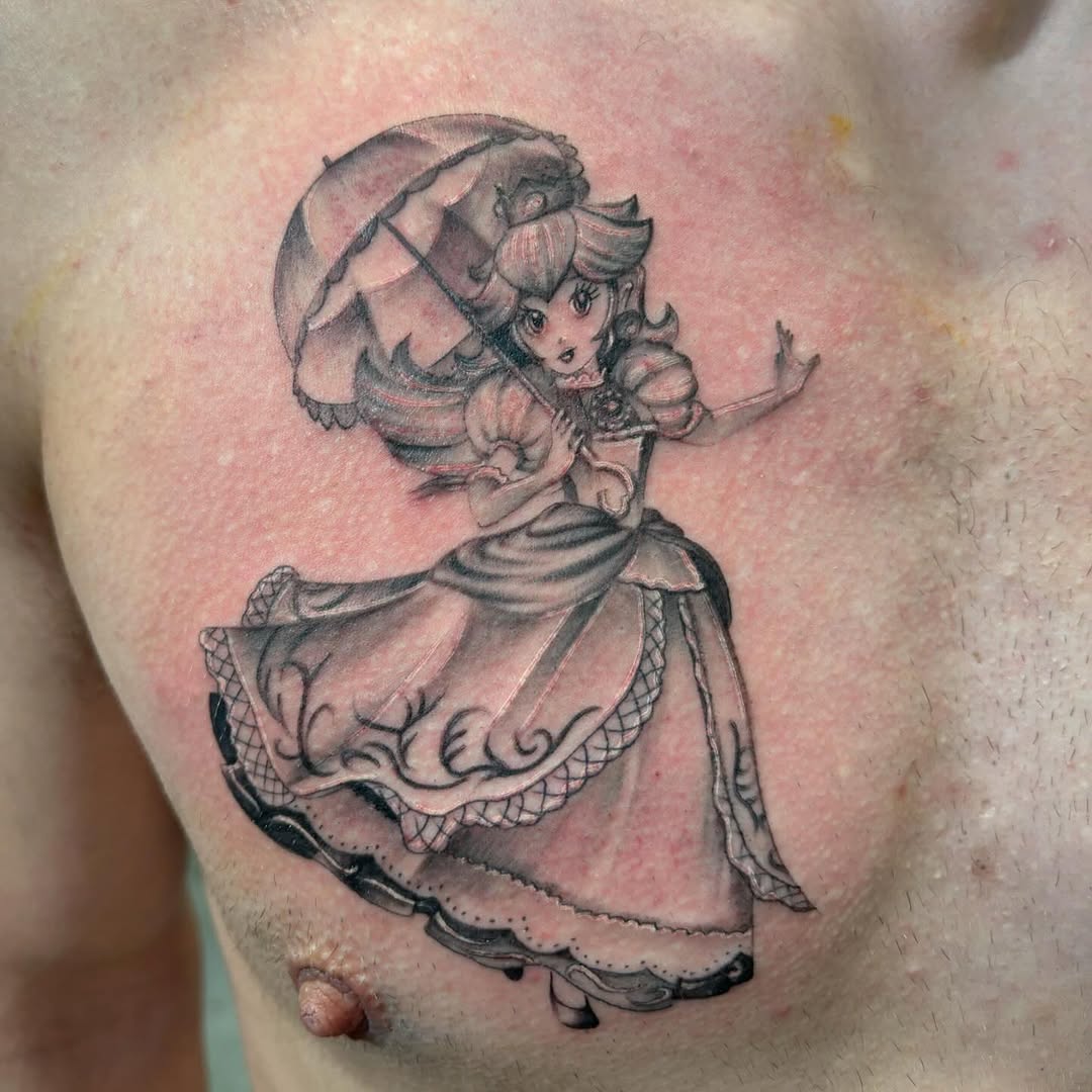 Tattoo by @jennyyyyflores โ anime, black_and_grey