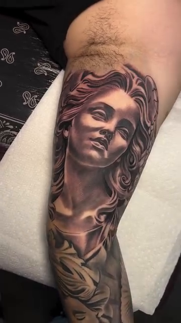 Tattoo by @solistattoos β realism, black_and_grey