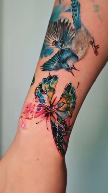 Tattoo by @sentimental_laundry — realism, watercolor