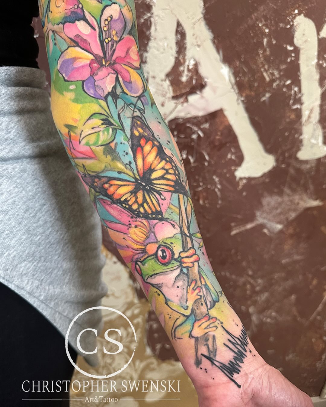 Tattoo by @chris_swenski_tattoo — watercolor, realism