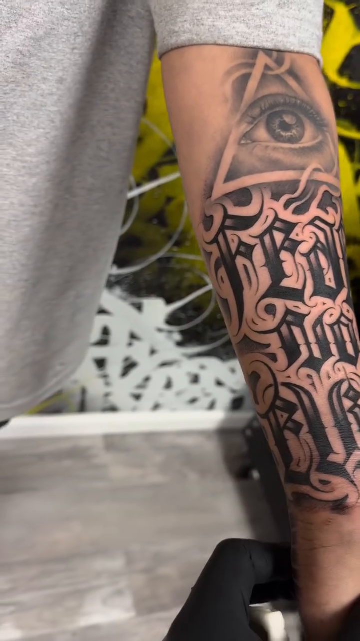 Tattoo by @tattoo_beez — lettering_script, chicano
