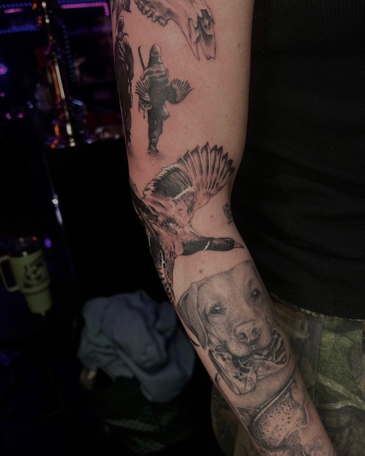Tattoo by @petaltattoo โ realism, black_and_grey