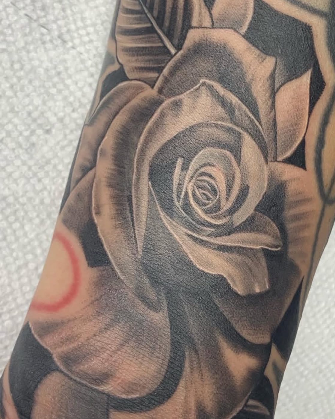 Tattoo by @omarrodrigueztattoo — realism, dotwork