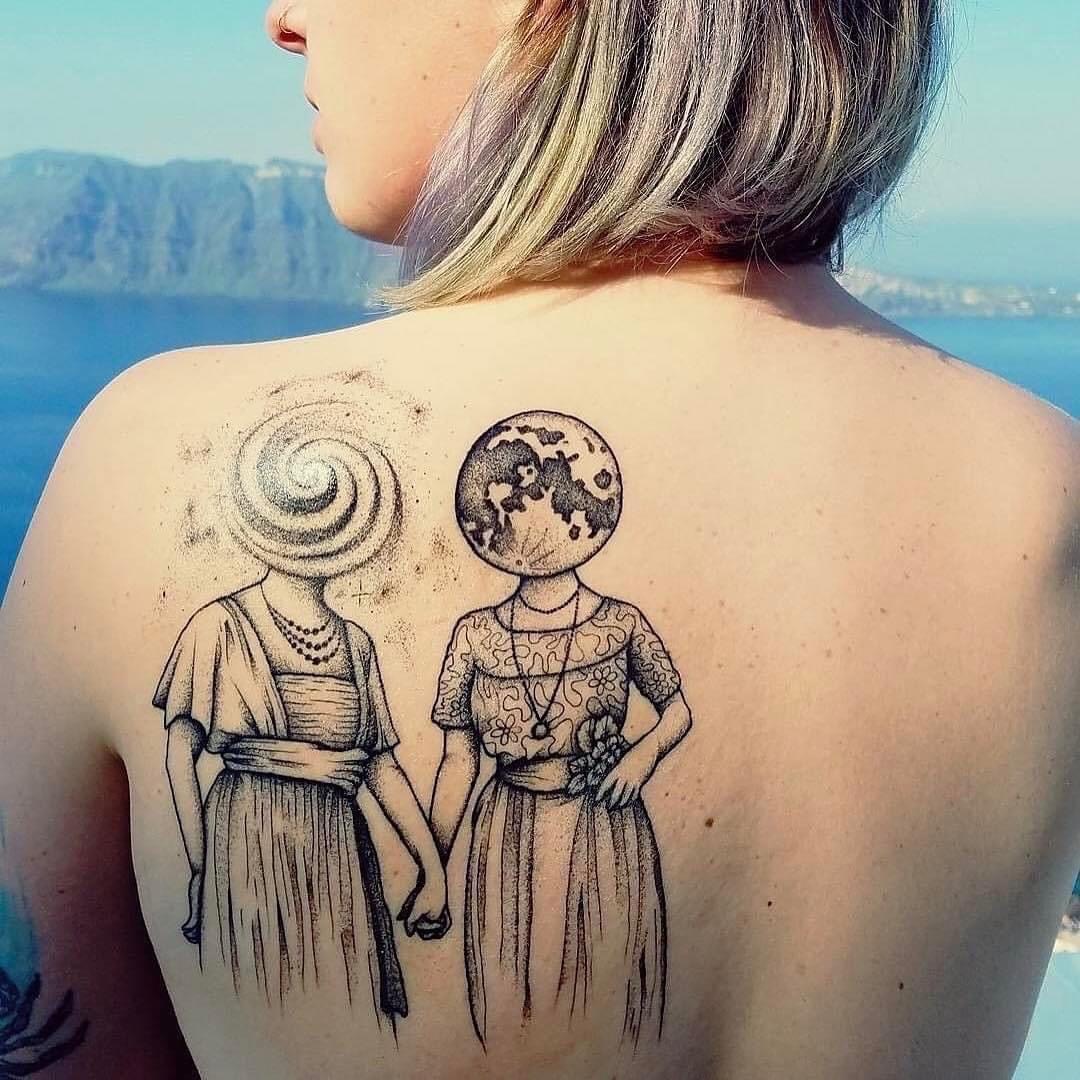 Tattoo by @therubygore — dotwork, realism