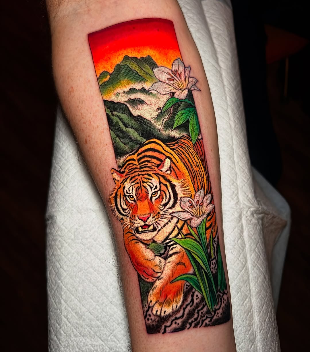 Tattoo by @jonmesatattoos โ realism, japanese_irezumi