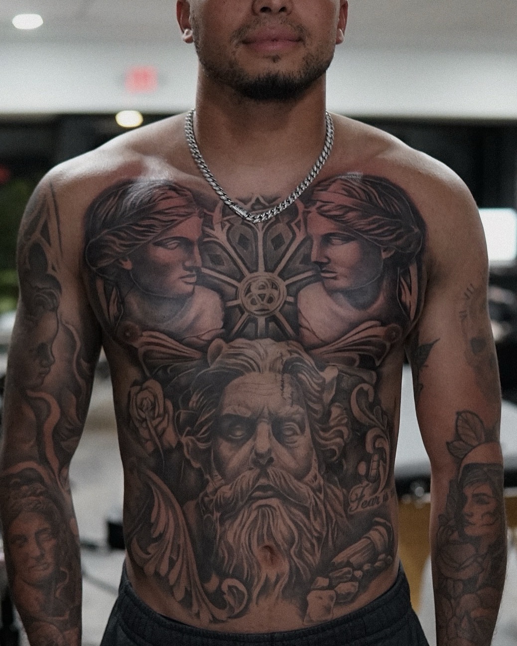 Tattoo by @morrisontattooer — black_and_grey, realism