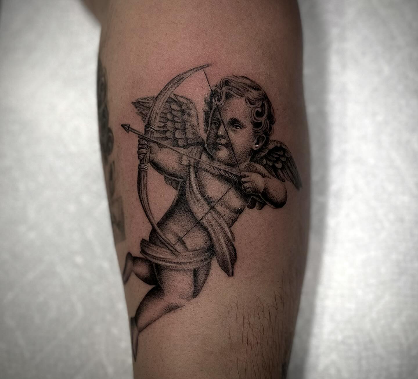 Tattoo by @leeranco_tattoos — black_and_grey