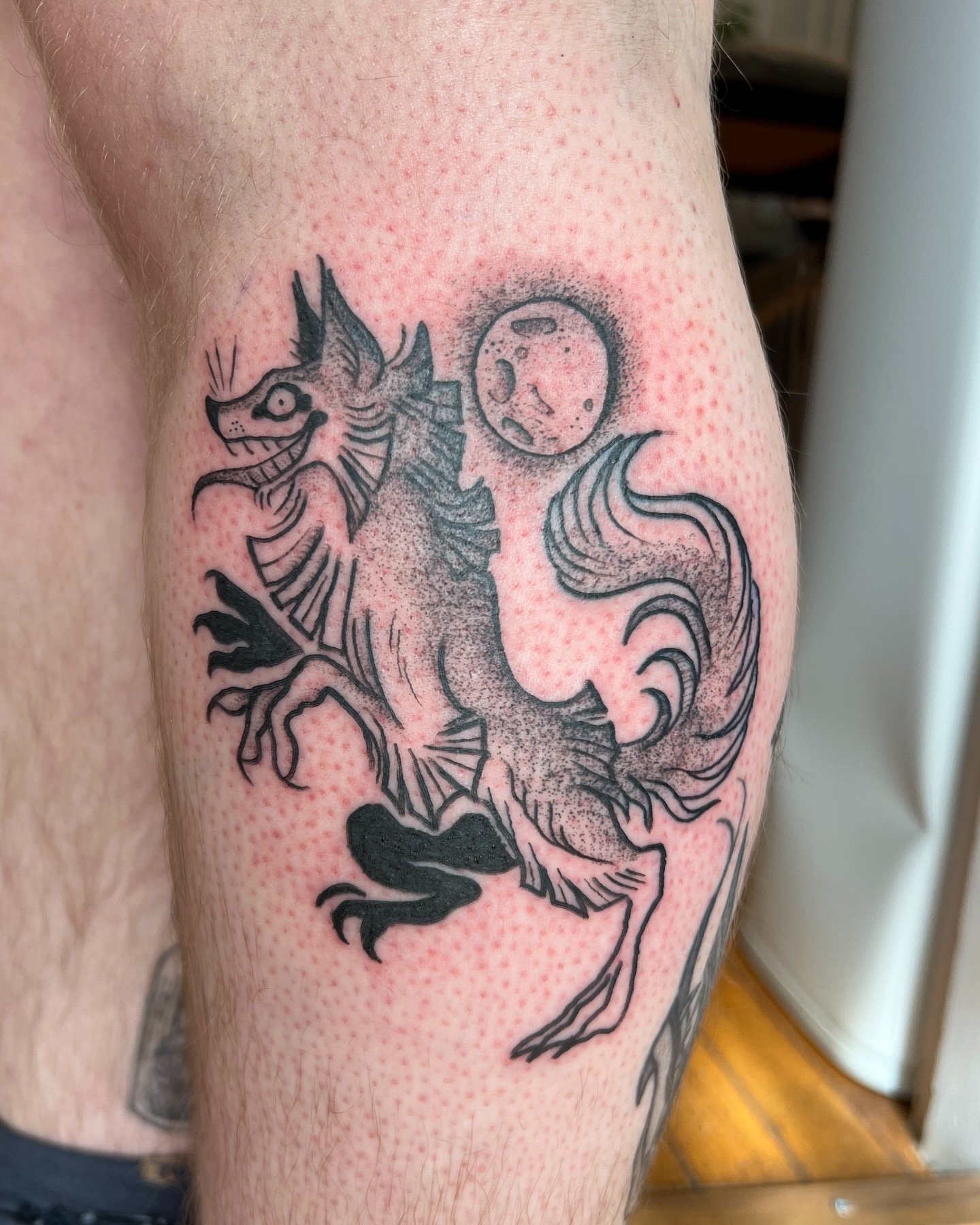 Tattoo by @birchbeast — dotwork
