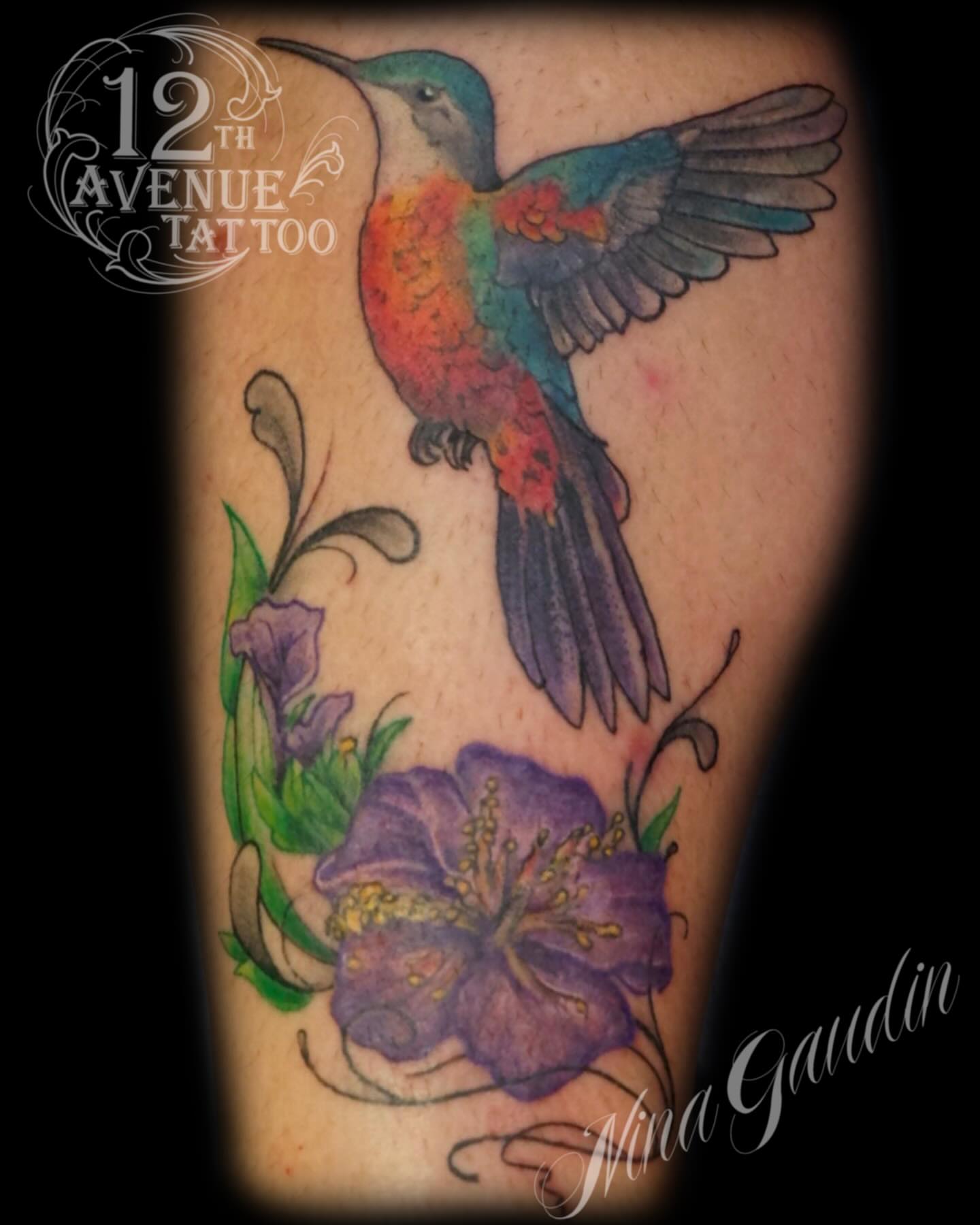 Tattoo by @tattoosbynina — watercolor, realism