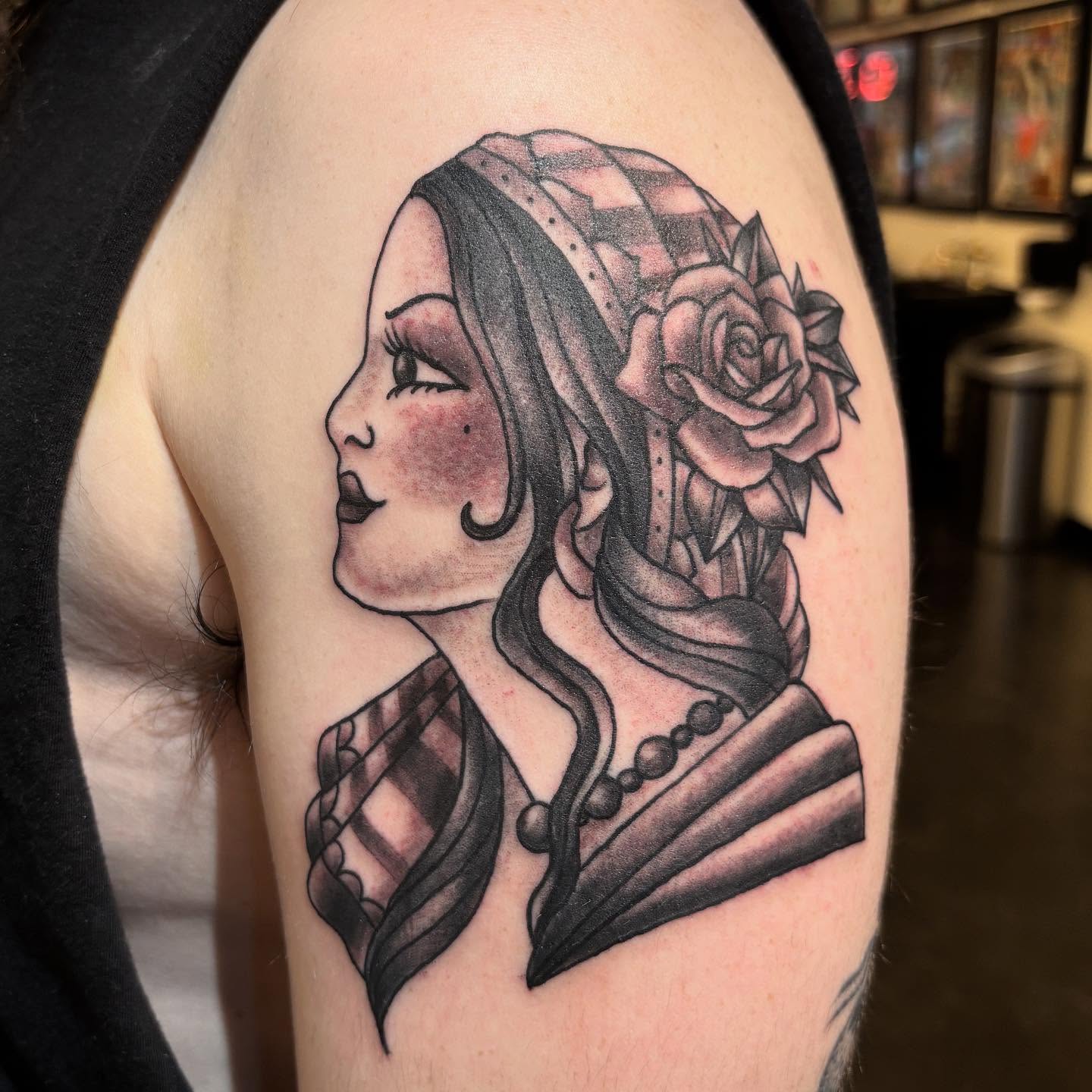 Tattoo by @stefanhagartattooer — black_and_grey, realism