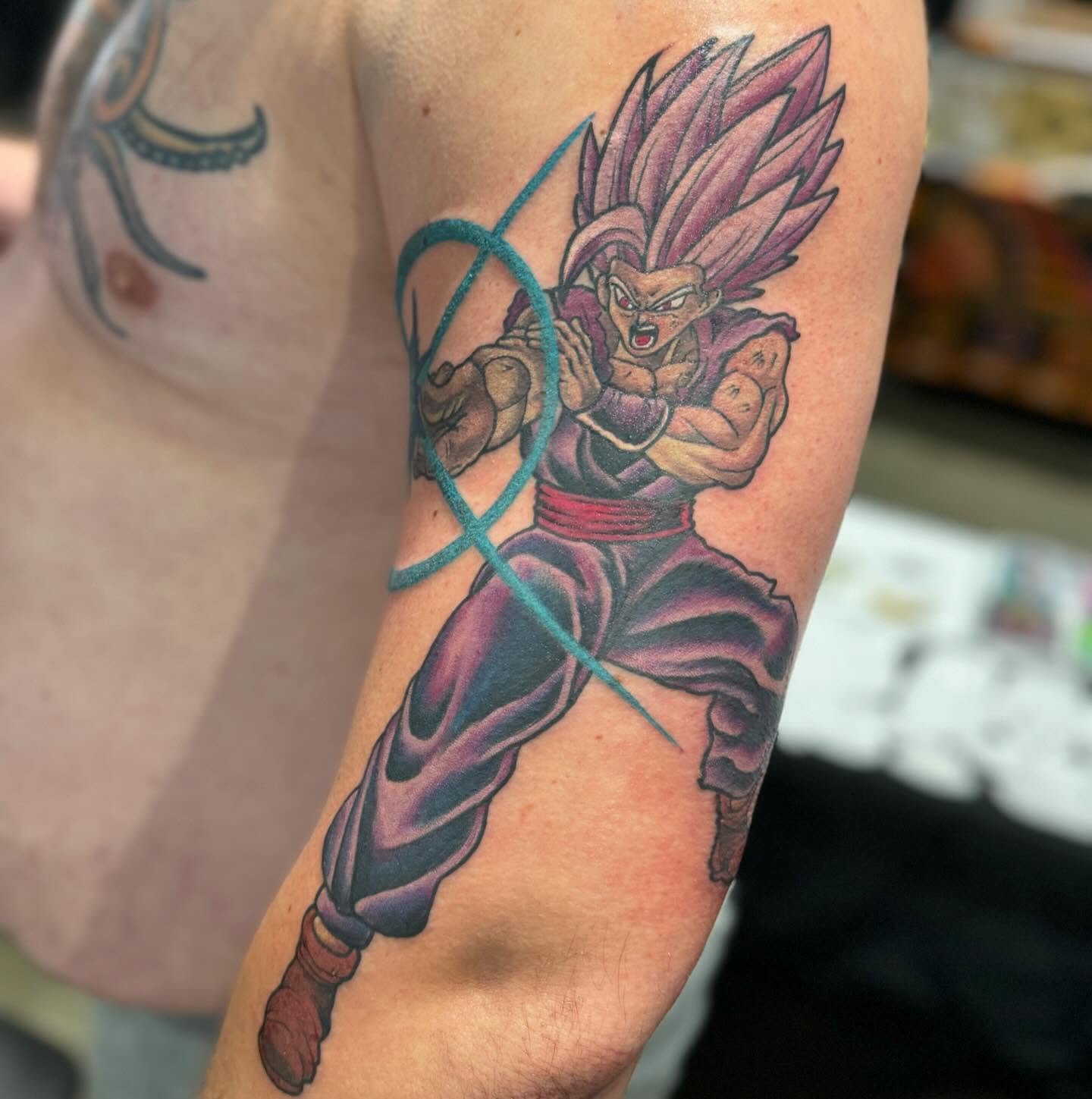 Tattoo by @injectintelligence — anime