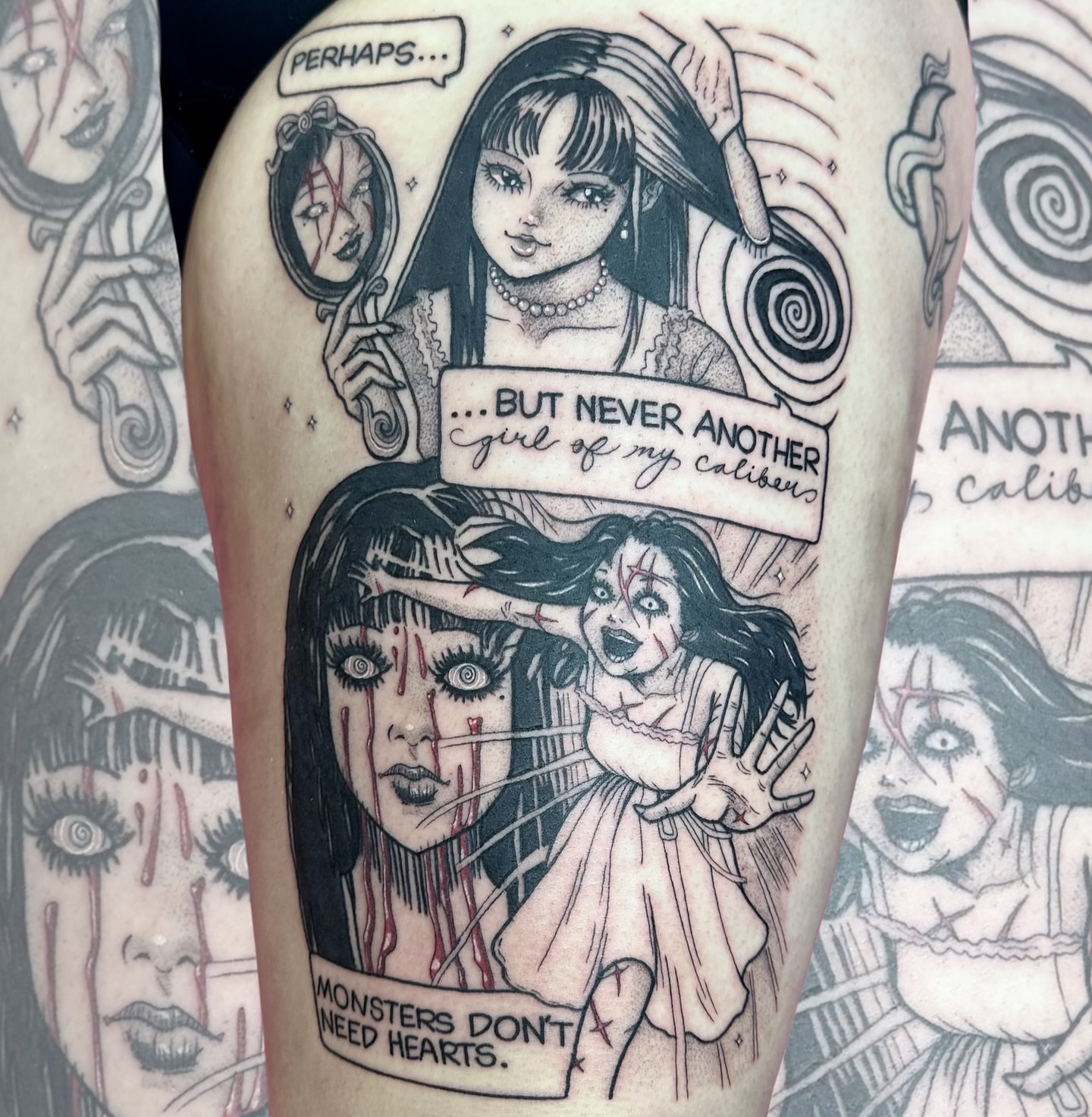 Tattoo by @phantom.tats — dark_realism, dotwork