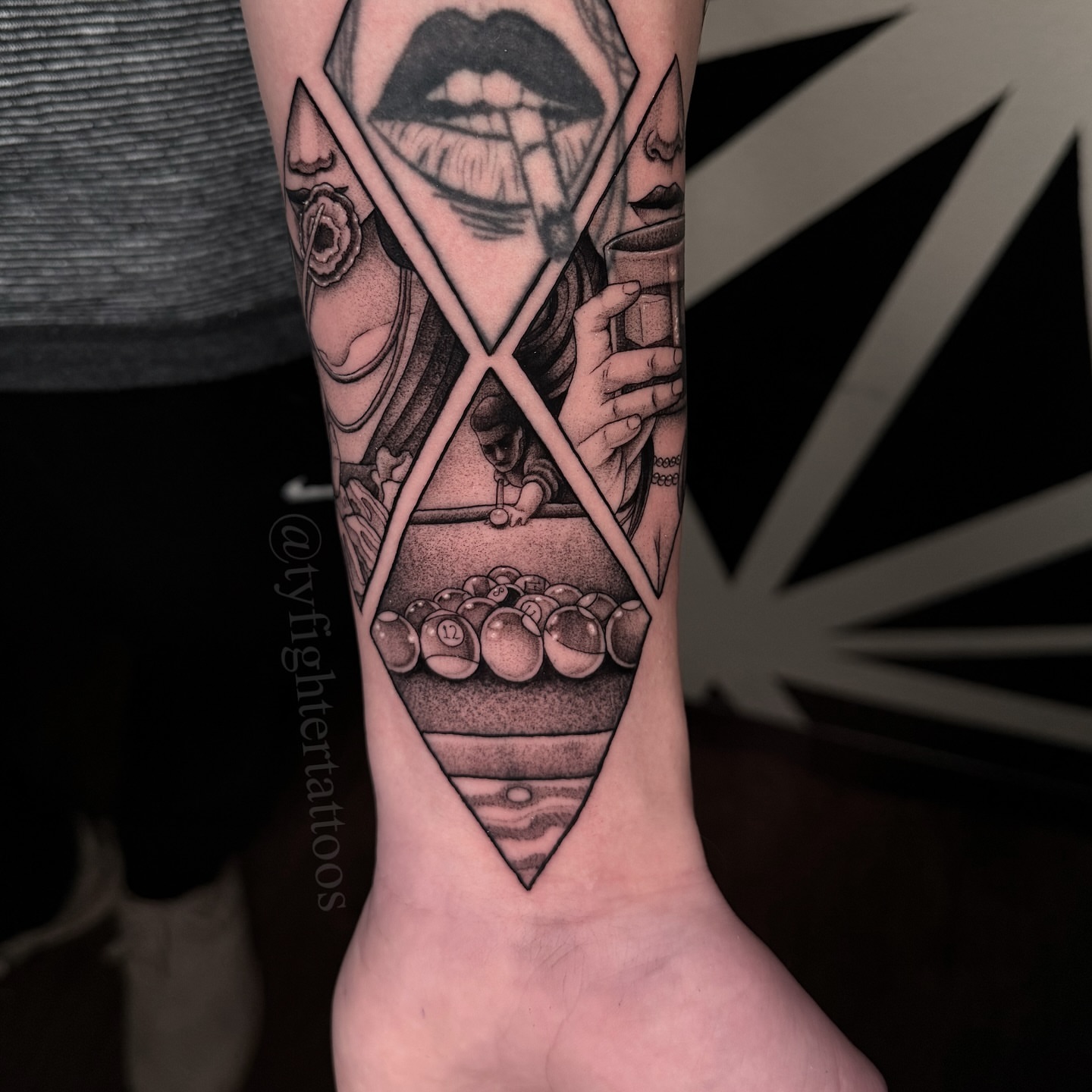 Tattoo by @tyfightertattoos — geometric