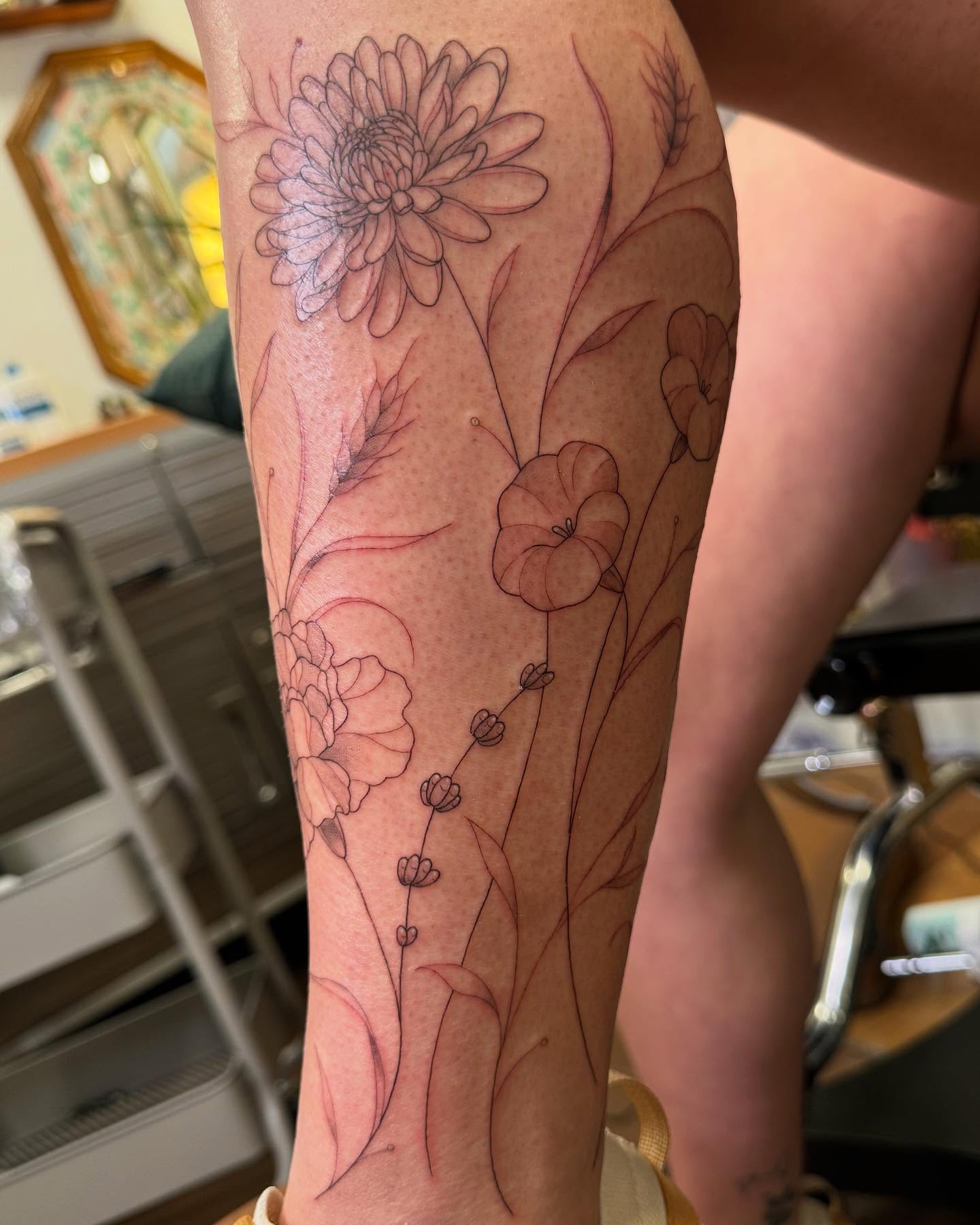 Tattoo by @jillian_k_j — fine_line, dotwork