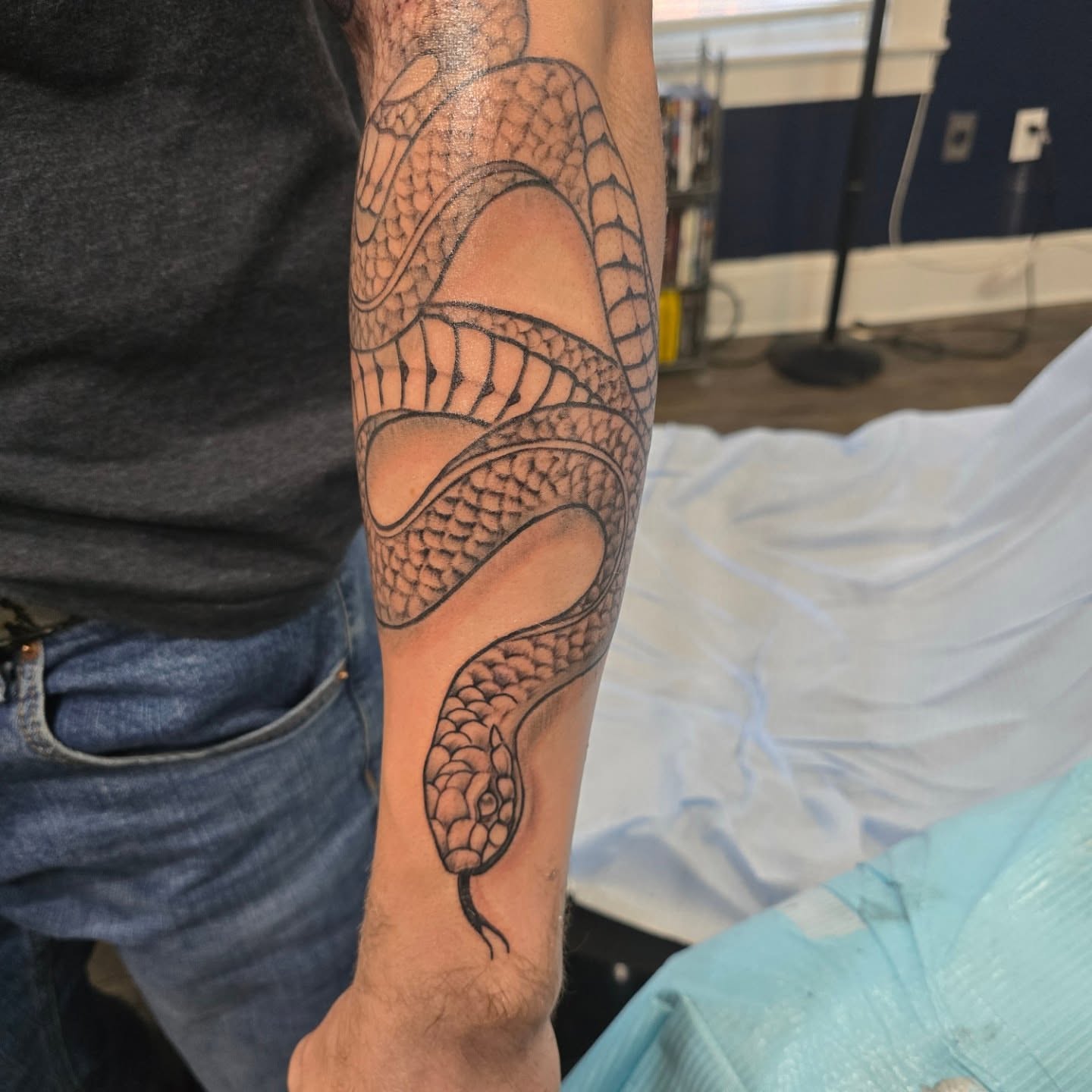 Tattoo by @mikedellerba — black_and_grey