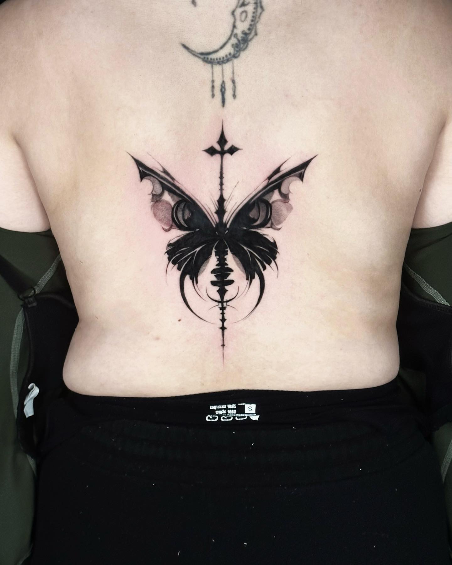 Tattoo by @assassintattooalice — black_and_grey, geometric