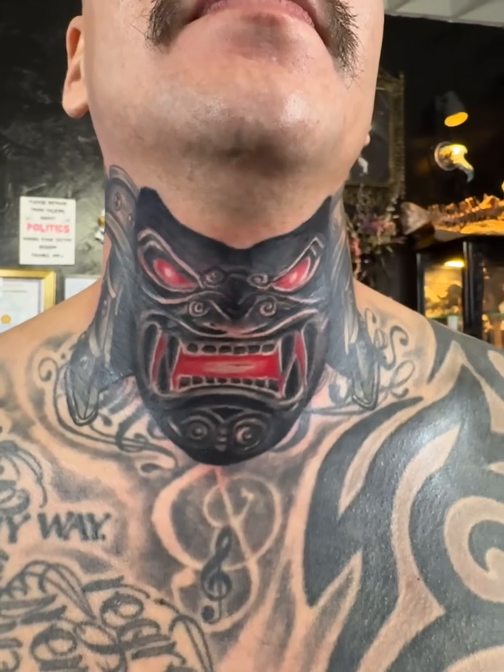 Tattoo by @mandiedoomtattoos — blackwork, japanese_irezumi
