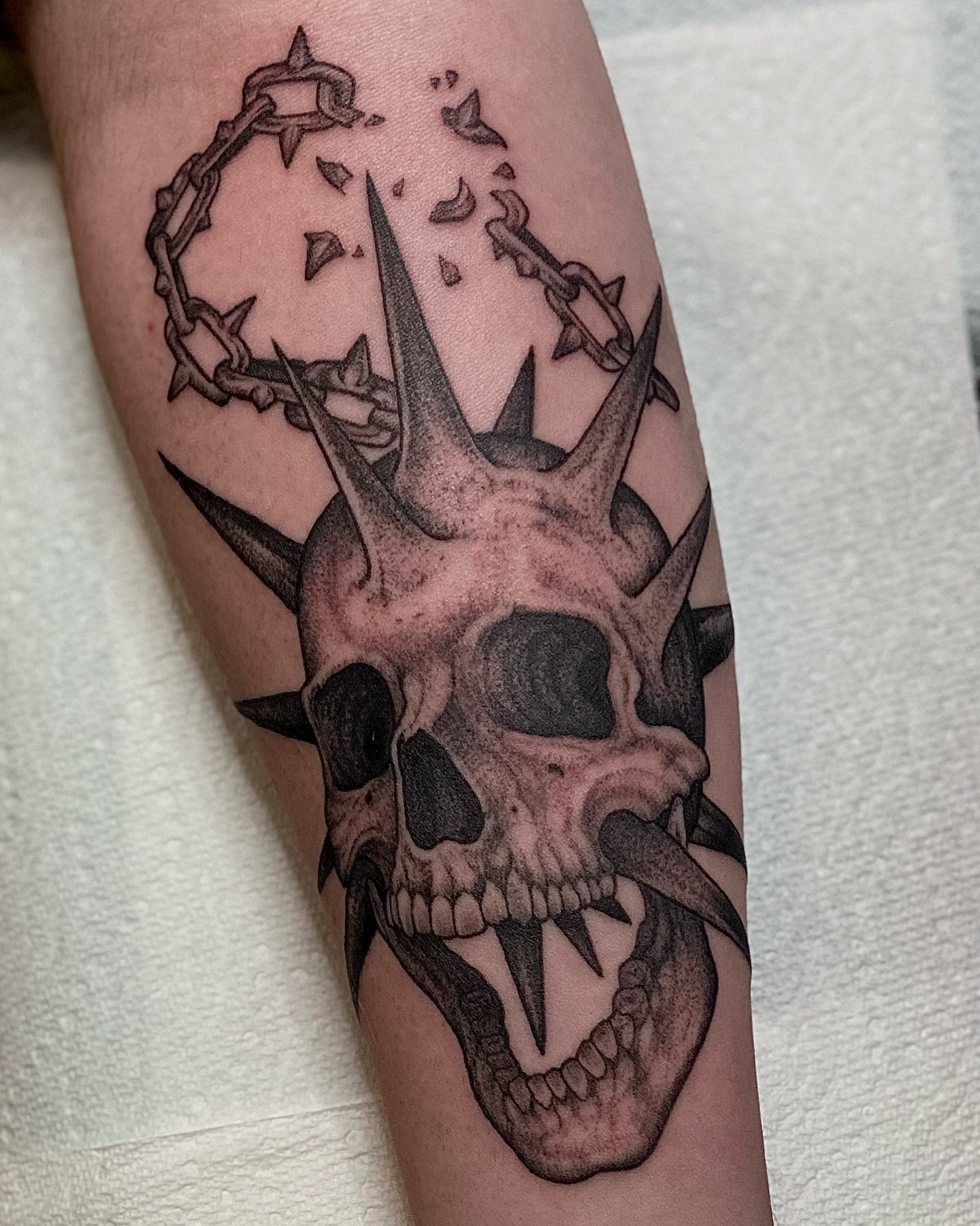 Tattoo by @meluusiine — black_and_grey, realism