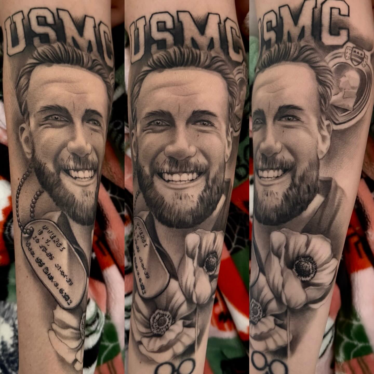 Portrait realism tattoo on the forearm by Bryan ๐ฅ Loggins, Baton Rouge, Louisiana